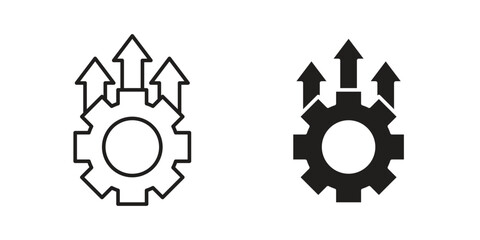 Improvement icon elements. doodle graphics icons.