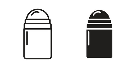 deodorant icon elements. doodle graphics icons.