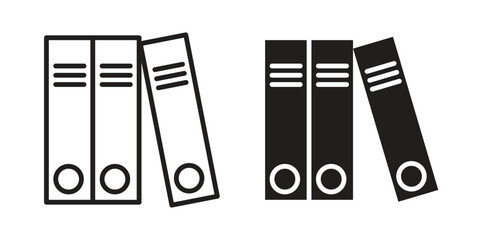Binder icon elements. doodle graphics icons.
