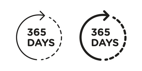 365 day icon elements. doodle graphics icons.