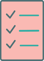 Checklist icon one of set web icons