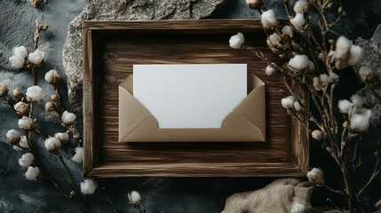 Elegant Blank Notecard Mockup