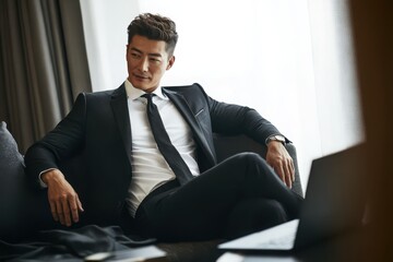 Businessman in Suit - Relaxed Confidence