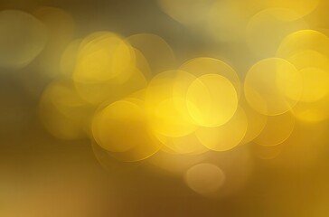 Abstract bokeh background of golden circles