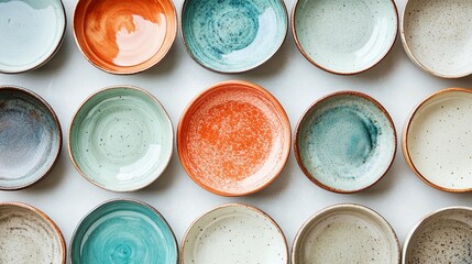 Colorful Ceramic Bowls, Tabletop Decor