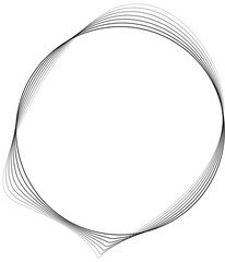 Circle liquid with blend line halftone use for badges, tag, label, logo