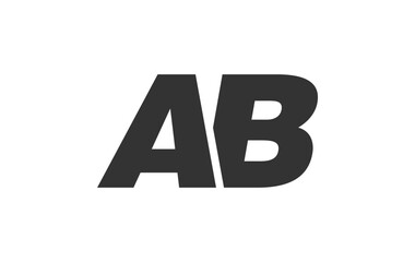 AB Techno Editable Font Logo For Corporate Branding. Bold, Futuristic Design With Unique Typographic Ideas. Minimal Custom Type And Dynamic Letter