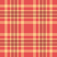 Elegant coral and beige plaid pattern.  Perfect for textile design, apparel, home decor, or website backgrounds.  This classic design evokes warmth and sophistication.