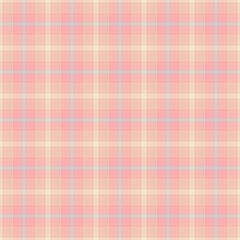 Many tartan texture plaid, editable check background textile. Floor pattern vector seamless fabric in light and red colors.