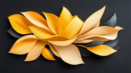 Abstract Floral Paper Art