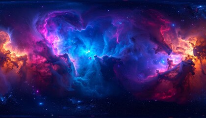 Fototapeta premium Colorful nebulae in space