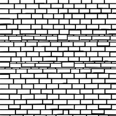 Hand drawn brick wall texture seamless pattern vector illustration for background and design needs is here