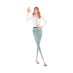 Full-body posing person