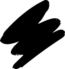 Hand Drawn Black Zigzag Brush Shape