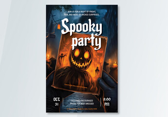 Halloween Event Poster Layout