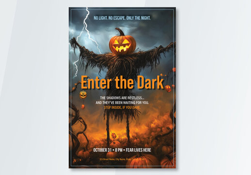 Halloween Event Poster Layout