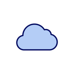 Fototapeta premium Cloud icon vector. cloud sign and symbol