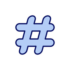 Obraz premium Hashtag icon vector. hashtag sign and symbol