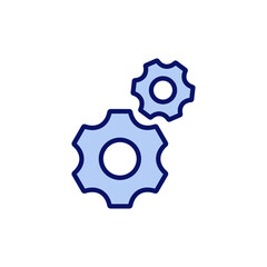 Setting icon vector. Cog sign and symbol. Gear Sign
