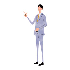 ポーズをとる人物イラスト_全身