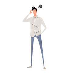 ポーズをとる人物イラスト