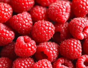 Raspberry. Fresh and sweet organic berries macro.