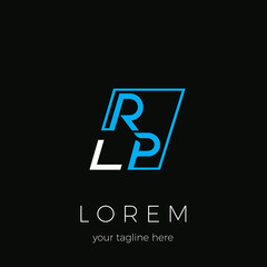 Fototapeta premium RP initials logo, business logo icon, creative RP letter trademark for company logo purposes