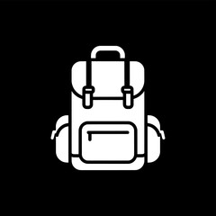 Backpack Journey, Urban Landscape, Illustration, Creative Environment, Minimalist Viewpoint