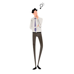 ポーズをとる人物