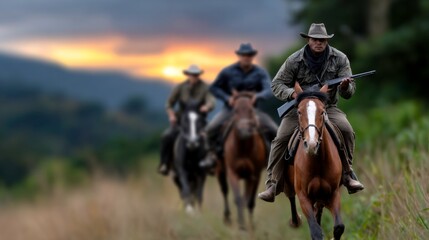 Cattle drive adventure countryside action photography sunset rider perspective outdoor lifestyle experience