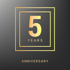 5 year anniversary celebration design