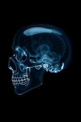 Discover the intricate beauty of the human brain within a translucent skull, a stunning visual representation of science and anatomy.