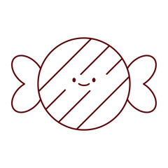 Flat Christmas Candy Illustration for Holiday Designs