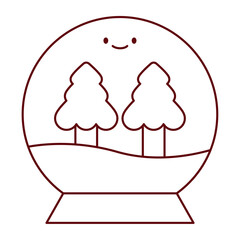 Christmas Bauble Flat Vector Icon