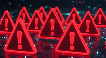 red warning signs Cyber Security Email Phishing