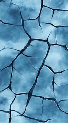 Cracked blue surface texture