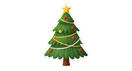 christmas tree vector illustration