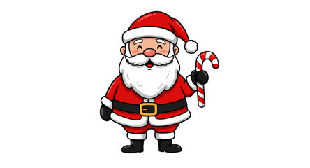 santa claus isolated on white background