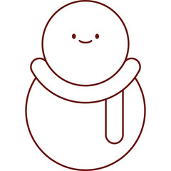 Festive King Snowman for Holiday Design