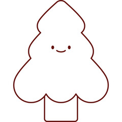 Decorative Christmas Tree Icon Design Set