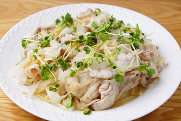 豚肉の冷しゃぶ