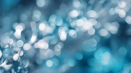 Beautiful blue bokeh effect creating a dreamy atmosphere.
