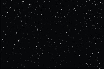 Fototapeta premium Falling snowflakes on a dark night winter holiday scene abstract effect