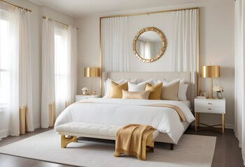 Photo interior modern design room 3d illustration