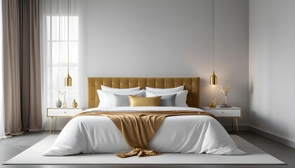 Photo interior modern design room 3d illustration