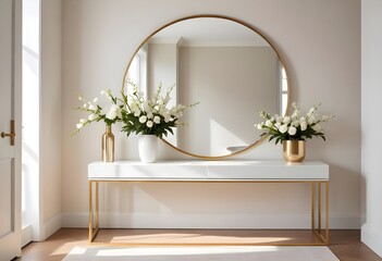 Photo interior modern design room 3d illustration