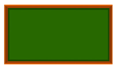 School board vector isolated on white background. Illustration of simple and clean chalkboard icon in PNG format. This element is suitable for school background and you can use this to copyspace. 