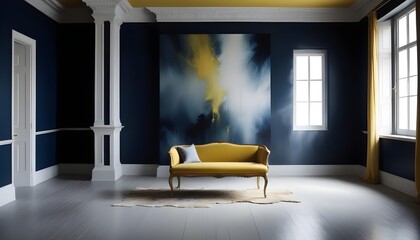 Photo interior modern design room 3d illustration