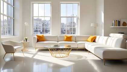 Photo interior modern design room 3d illustration