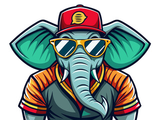 Fototapeta premium elephant e sport